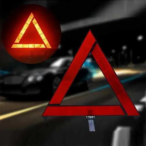 Large reflective car warning - reflective,