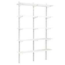 White Twin Slot Shelving Kit -