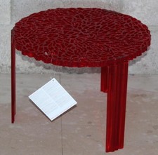 Genuine Kartell Red T Table by Patrica Urquiola Model No 8501 - BNIB - RRP £245
