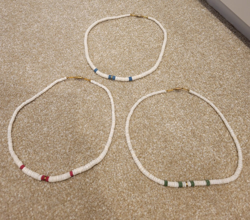 Vintage lot white beaded - vintage,