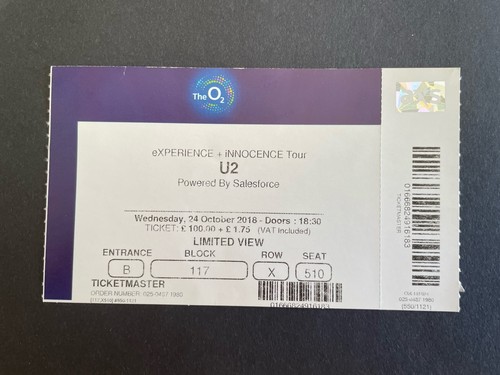 Ticket 2015 - u2,