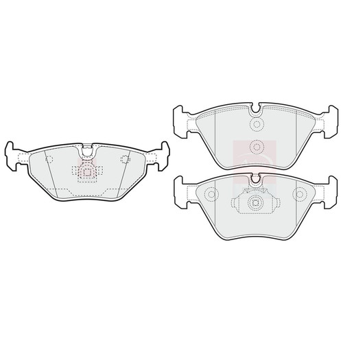 Apec front rear pads - apec,