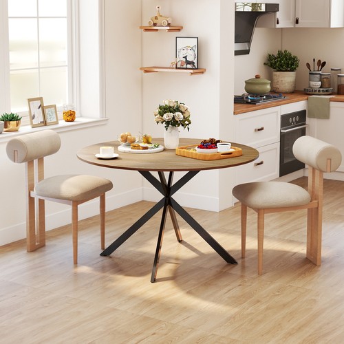 Wooden industrial dining table - wooden,