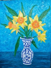 Vase daffodils 2 - vase,