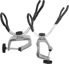 Boat Fishing Rod Holder Dock Fishing Pole Holder 360 Degree Adjustable Dual-u...