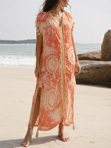 Skemo coral tie dye - dye, rayon