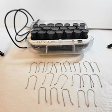 Revlon Heated Rollers - Set of 20 Curlers  Black Model 9306U PAT Tested