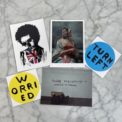 Original street art postcards - street,