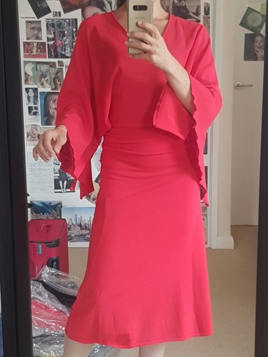 Red burned orange - fine, knit