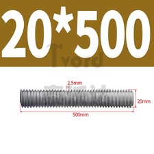 Threaded Rod A2 Stainless Steel Full Thread Studding Bar Din 975 M2 M3 M4 M6~M20