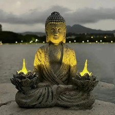 Solar buddha garden ornament - solar,