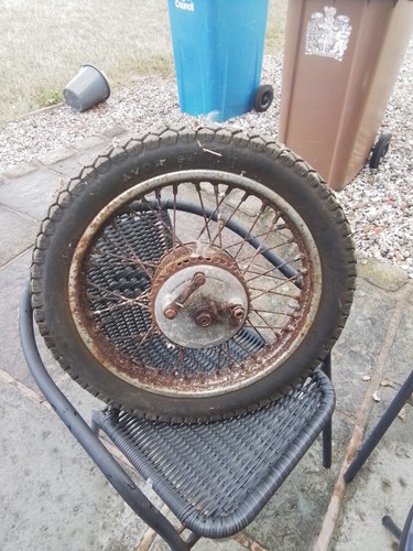 Bsa c15 rear wheel - wheel,