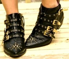 *RARE ZARA Black Gold Strapped