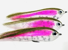 3 Large Rutland Grafham Pike / Zander Predatory Fly Lures - Iain Barr WCC FLIES