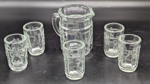 Vintage clear glass mini - vintage,