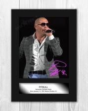 Pitbull A4 signed mounted