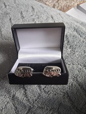 Men's Cufflinks Silver Coloured VW Camper Van Style Design New /Boxed