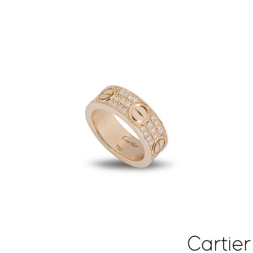 Cartier rose gold pave - rose, diamond