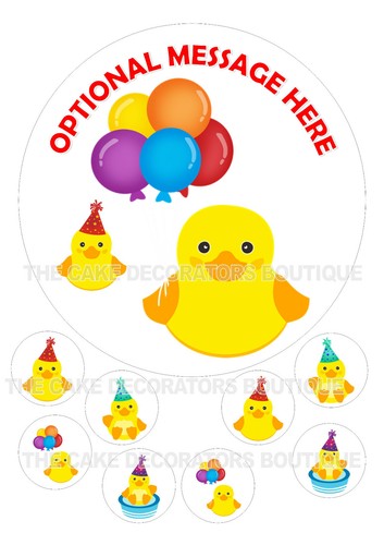 Edible duck ducks party - edible,