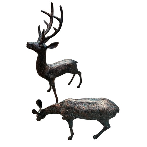 Pair deer stag large - pair, of