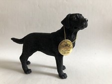 Boxed Leonardo Collection Black Labrador Dog Figure Figurine Animal Ornament