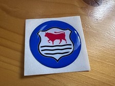 Morris domed resin badge - resin,