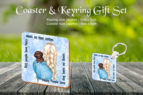 Girl puppy gift set drinks - gift,
