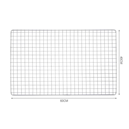 Stainless steel mesh bbq grill - stainless,