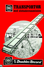 Rare 1972 DOUBLET RECORD TRANSPORTOR / BALE ELEVATOR Equipment Leaflet Brochure