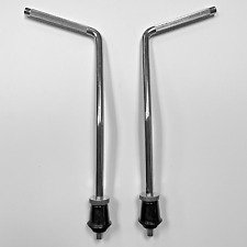 Vintage Style Chrome Bass Drum Gull Wing Spurs/Legs 10.7mm diam, 26cm long- Pair