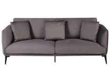 3 Seater Velvet Sofa Taupe