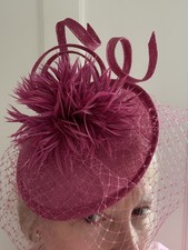 Raspberry Pink Fascinator Hat