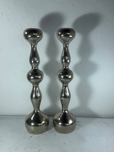 Pair polished aluminium - of,