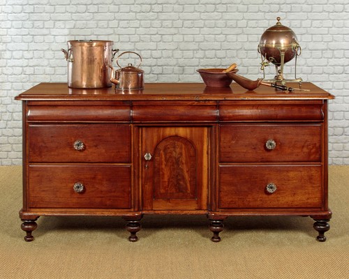 Antique walnut kitchen - kitchen, dresser