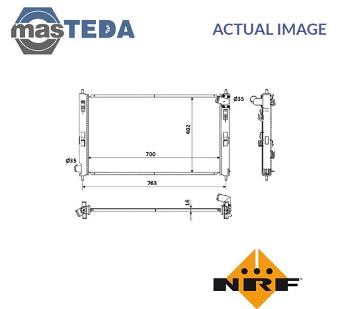 53906 engine cooling radiator - 53906,