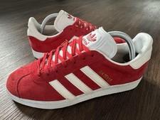 ADIDAS Gazelle II Men’s Terrace Trainers, Red/White - Size 6.5 (S76228)