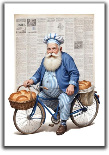 Baker bike bread - fine, art