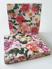 DOLCE & GABBANA Two Floral Gift Storage Boxes & Wrapping, 12 x 12 inch