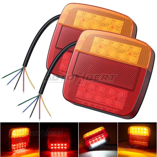 12v rear tail square lights - 12v,