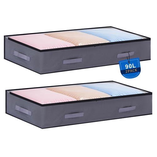 2pcs 90l under - under, storage
