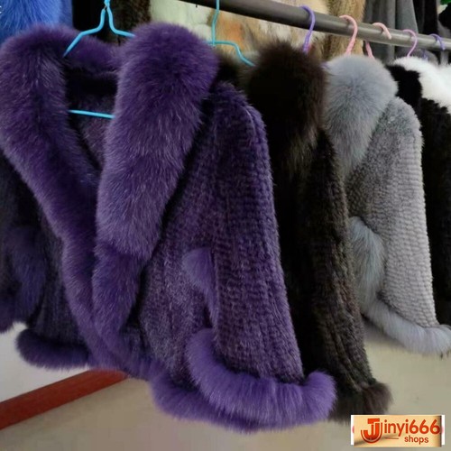 Handmade knit real mink - handmade,