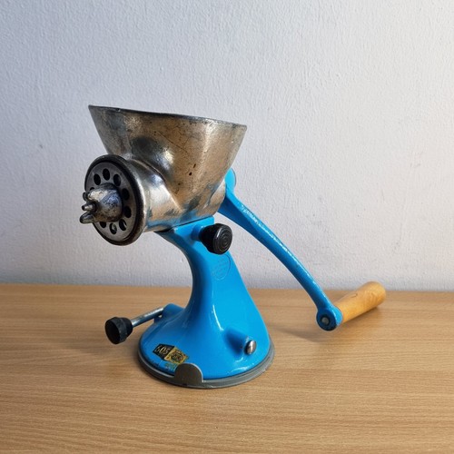 Vintage heavy cast iron - iron, blue