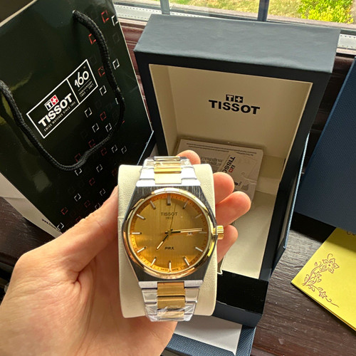Tissot prx quartz 40mm gold - quartz,