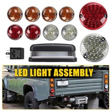 For Land Rover Defender 90 110 TD5 1990-2014 Full Smoked LED Lights Upgrade Kit