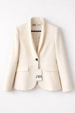 ZARA Cream Blazer Jacket