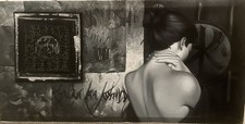 Fine Art, Thai painting (120 cm × 60 cm, monochrome, hand-painted, figurative