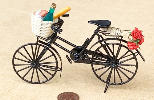 Dolls house metal bicycle - dolls,