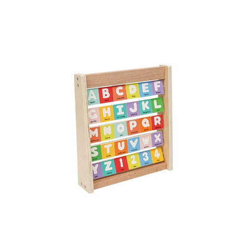 Wooden flip alphabet - wooden,