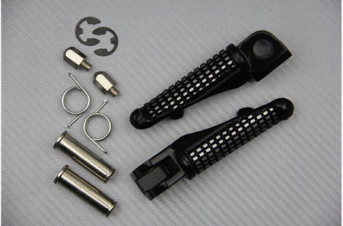 Black pair front foot rests - foot,