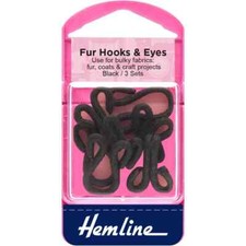 Hemline Fur Hooks & Eyes